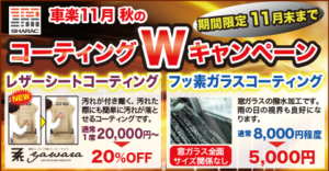 11月秋のキャンペーンコーティング